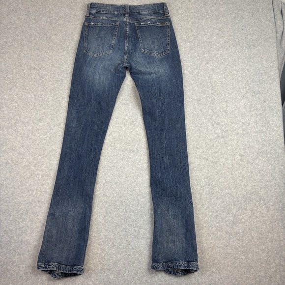 Acquaverde Jeans Natural Concept Runaway Stretch Button Leg Womens Size T/25 - Picture 7 of 9